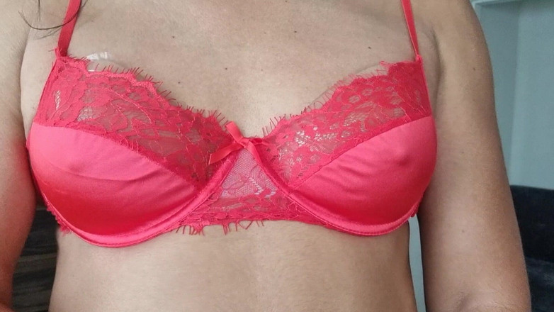 Only bras: New Red Satin and Lace Bra