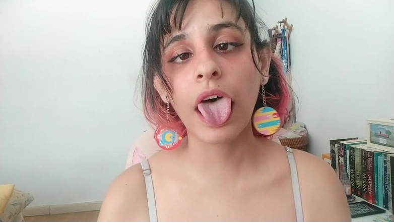 Ms Candy Bunny: Alberne tussi-schlampe stiehlt dein sperma! - Ahegao &amp; Spit
