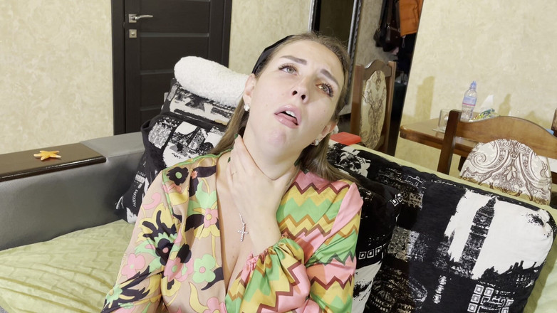 Hottie goddess: La fumée de toux se moque de la gorge, POV