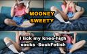 Mooney sweety: I lick my white knee-high socks - SockFetish
