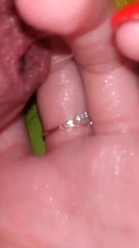 My Stepsister's Hand Is Covered in Precum and Then Thick Cum
