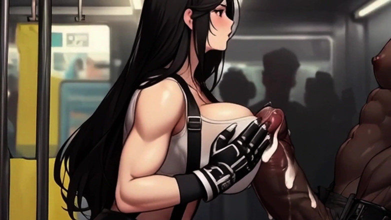 Spicy Toons: Tifa Searches for Dick on the Train