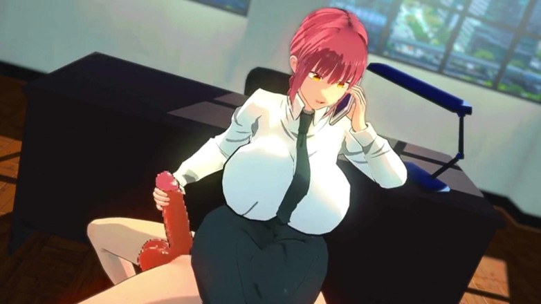 NSFWOtaku: Chainsawman - Makima Office Pleasure - 3D Hentai Animations