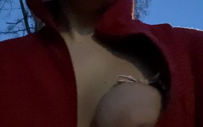 Elena studio: Outdoor BDSM Masturbation with Tits Bondage and Cane