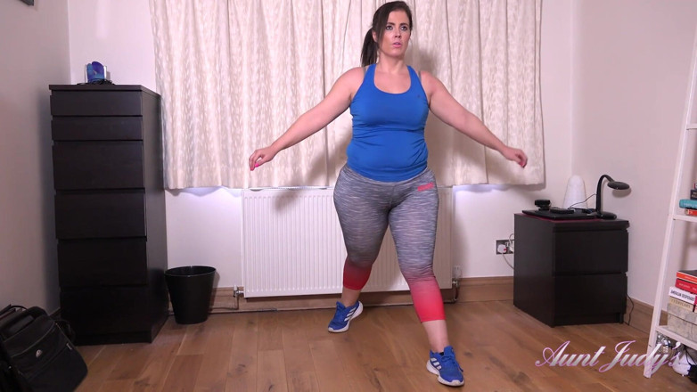 Aunt Judy's: AuntJudys - 42yo big booty BBW Montse's workout