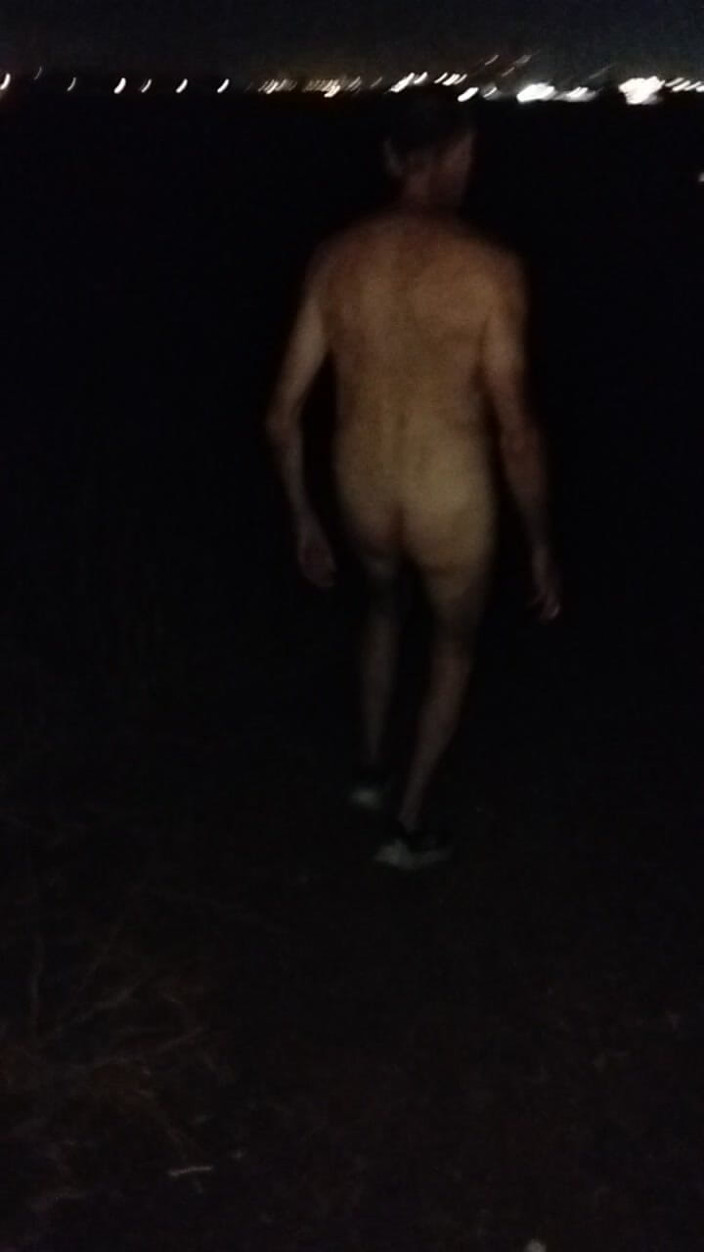 Benkinkiben: Naked Walking on the Hill Along Highway