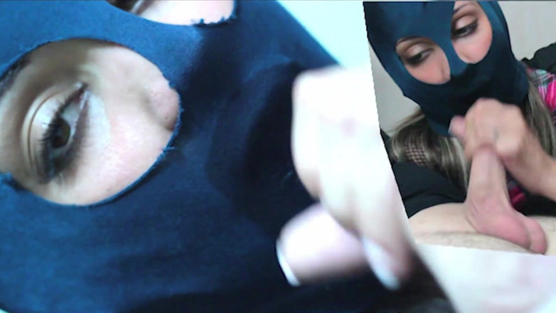 Nylon Xtreme: Blowjob with nylon on head candid couple