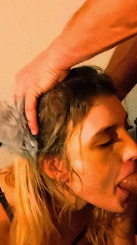 Slut Sucks Big Cock and Gets a Cum Shot in Her Face as a Thanx