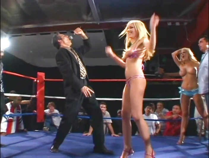 Vintage Usa: Große möpse, sexy blondinen, großer schwanz lutschen im ring