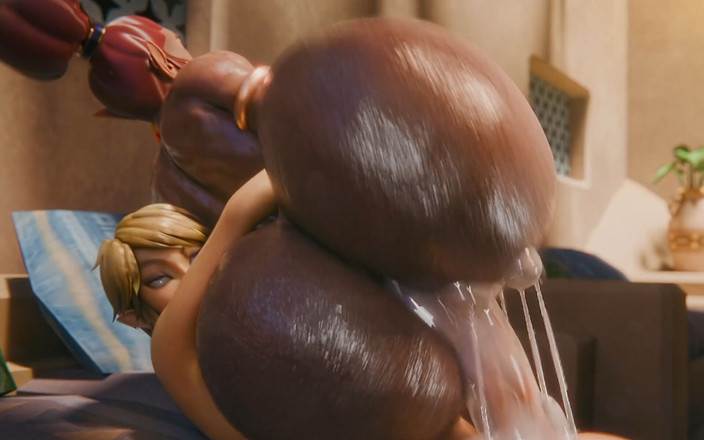 Futitapko: Rigid3d d3d pixel3d calda troia bruna culo grosso ottiene una...