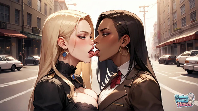 Femboy Hentai Haven: Jalan bandar yang terangsang dipenuhi dengan transvestite berkuasa diesel dan...