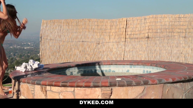 Dyked: Hot MILF neighbor seduces a curious pretty girl