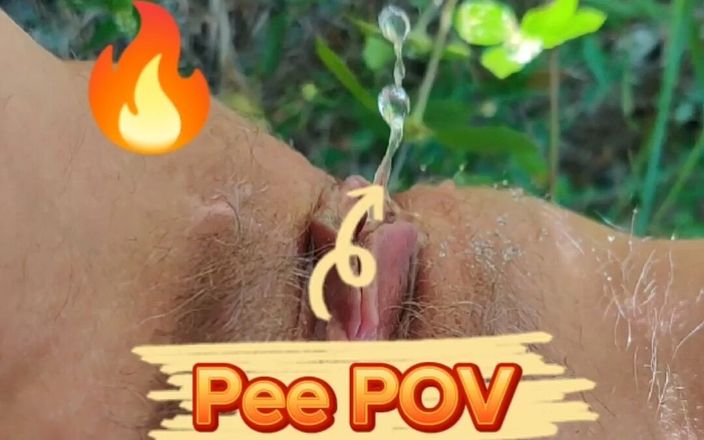 Real fun &amp; fetish: Pee POV on the Palm Plantation