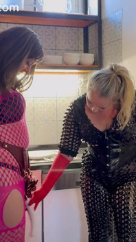 Deep Fisting, Domestic Punishment, Latex Gloves, Total Female Domination and Submissive