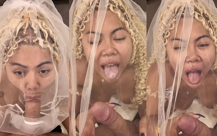 nutON: Bride Swallows Big Load POV