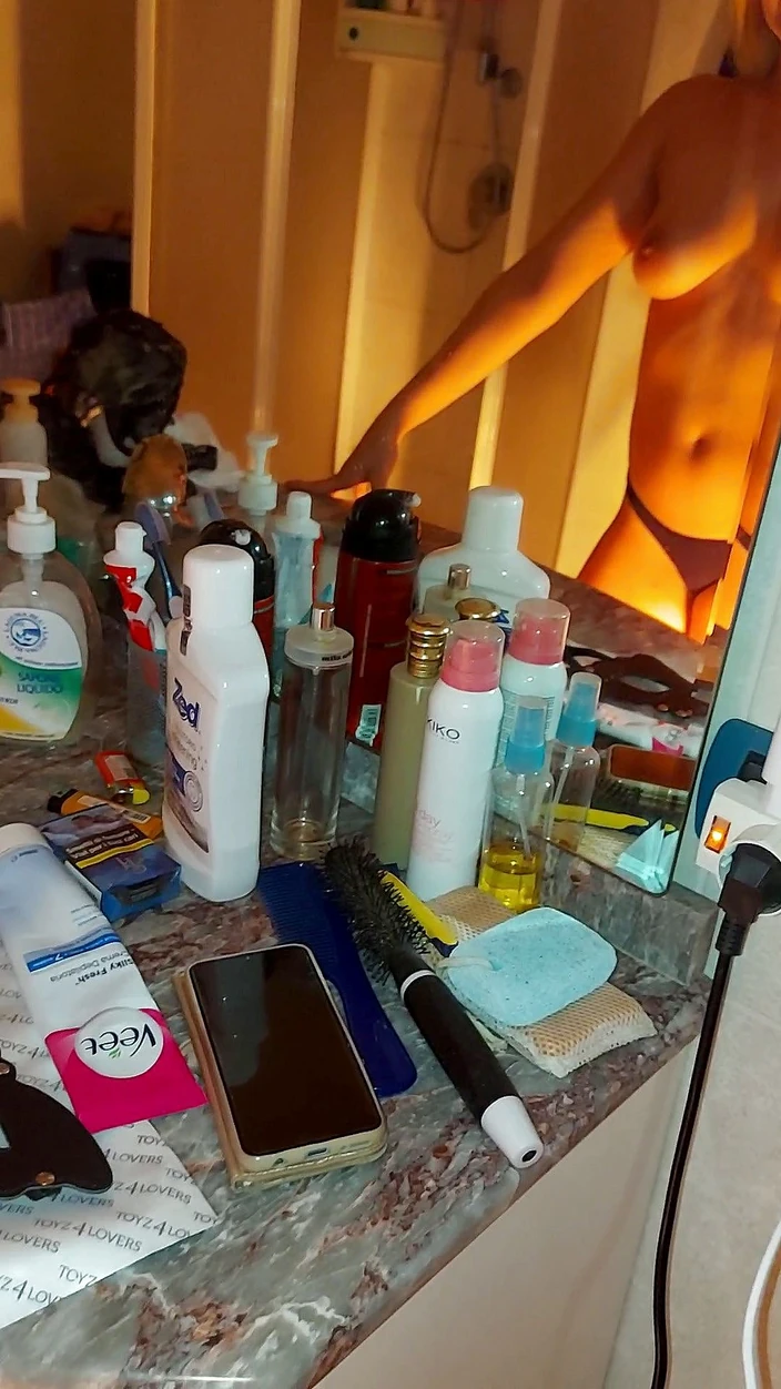 Porcelli: In the bathroom of our house