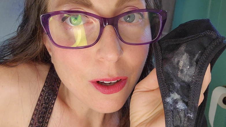 Nerdy_faery: Super Creamy Black Cotton Thong