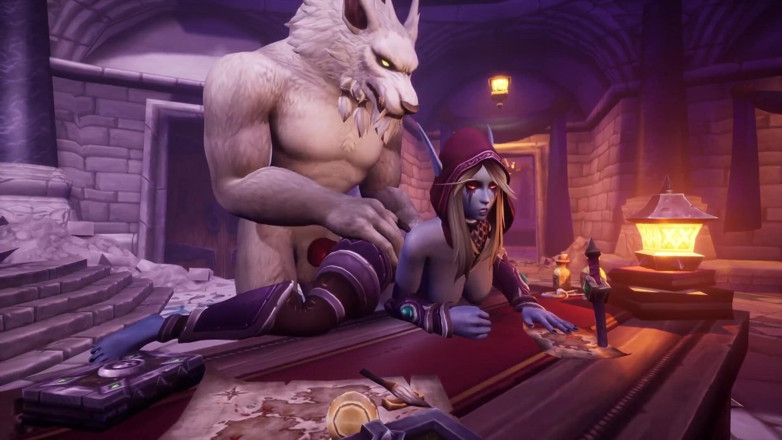 Wraith ward: Werewolf takes night elf from behind