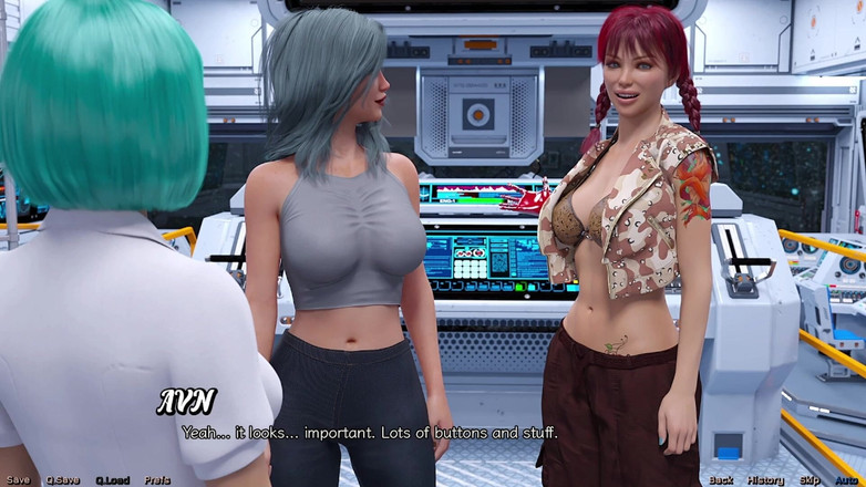 AVN Teller: Stranded in Space #01 - Meeting All the Beautiful Girls