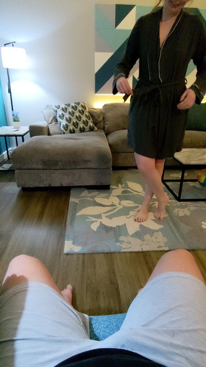 Jess and James TOYST: Sex Tape 46 - Christmas Blowjob in His Morning Coffee Chair