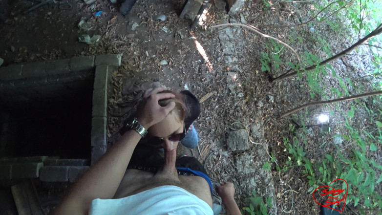 SOboyandSOgirl: Thug-girl sucks cock and eats cum outdoor - SOboyandSOgirl