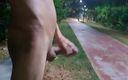 Lekexib: Handjob Naked on the Street