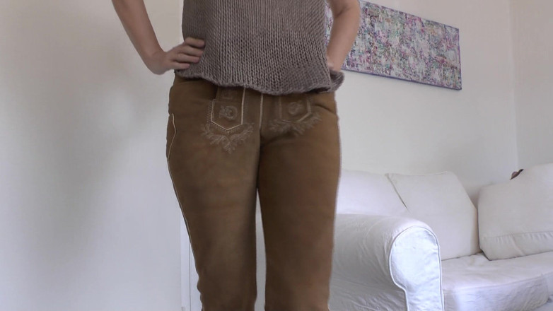 Lady Victoria Valente: Bavarian Lederhosen: Ass Sniffing and Cumming on My Ass! Lady...