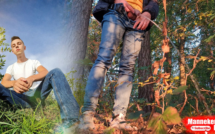 Manneken pis: Lelaki Long kencing di dalam hutan di bawah pokok