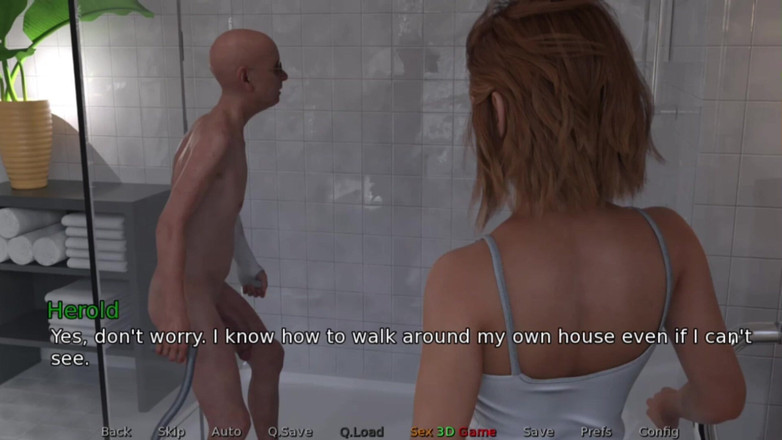 Q Boy: मेरी हॉट पत्नी स्नान में पड़ोसी बूढ़े आदमी की मदद करती है - नया पड़ोस - ep04