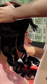 Fuck Her Mouth with Monster Cock While She Standing on Knees 3D Animation