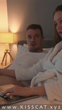 Step Mom Helps to Cum Step Son in Share Bed with Hand Job and Tight Pussy, but Can't