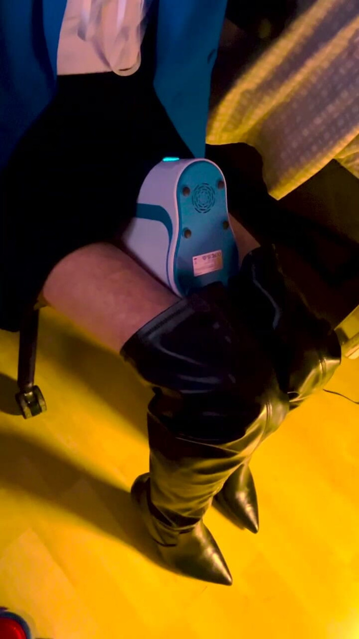 OverTheKneeLover: Overthekneelover Intense Solo Male Masturbation with Hot Leather Boots