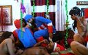 Cine Flix Media: Desi pornstars orgy x-mass special gangbang fucked with bbw sucharita...