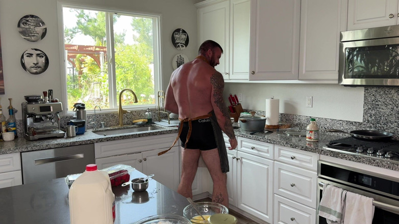 HugeAjax: Sexy Chef Cooks with a Boner and Cups