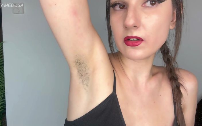 Lady Medusa: Sensual Hairy Armpits Worship