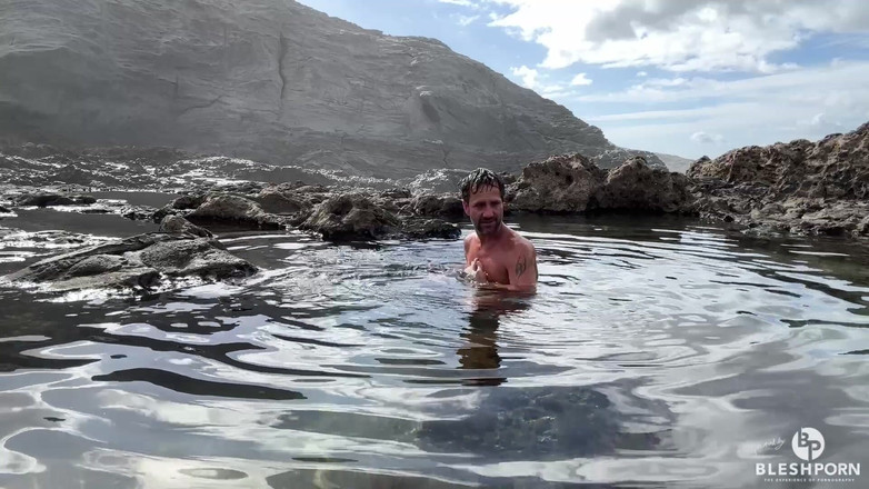 bleshporn: Natuurlijk naakt bad Tim Blesh