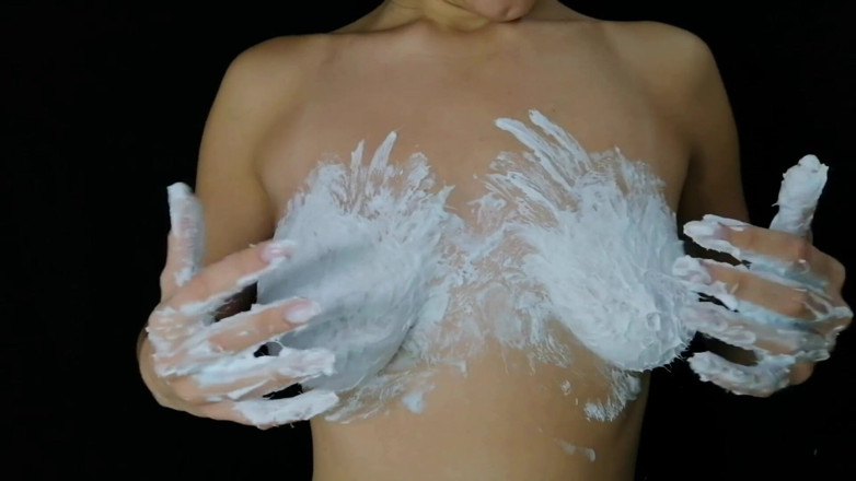 Nipple Stock: Boobs in foam