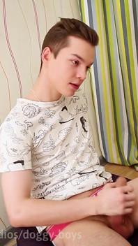 Big Rubber Dick Dildo for the Horny Teen Twink Boy