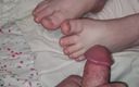 On cloud sixty nine: Cumming on Pregnant Wife&amp;#039;s Toes