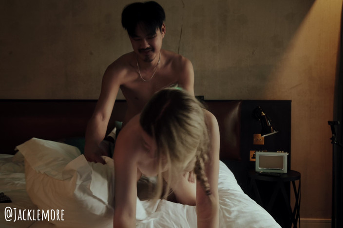 Jacklemore: Schattig sportschoolmeisje Lottie ochtend hete seks pov klaarkomen