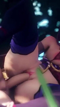 Aether Fucks Raiden Shogun in the Forest Leg up Genshin Impact Sex Spread Legs Japanese 60 Fps