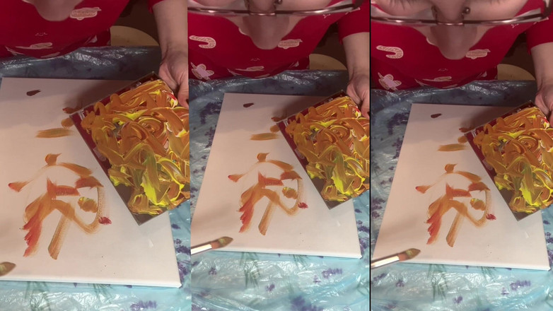 FinDom Goaldigger: बड़े चश्मे में asmr acrylic कला ब्लूम धुंध में भाग 1