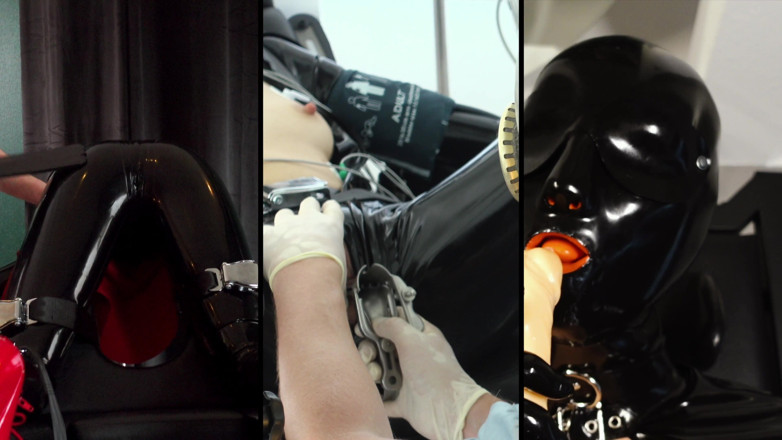 Rubber pervs: Cum before you run out of air