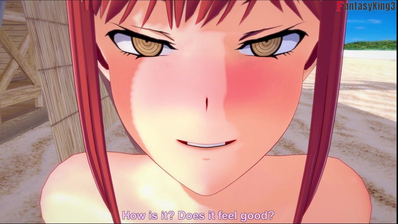 Fantasy king: Makima Hot Ahegao Sex on the Beach - Chainsaw Man