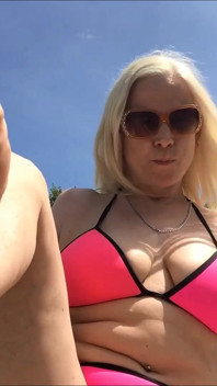Cum Countdown Poolside Bikini Feet Tease