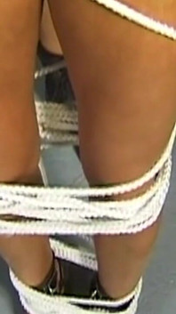 Bound Mature Beauty Drenched in Hot Wax