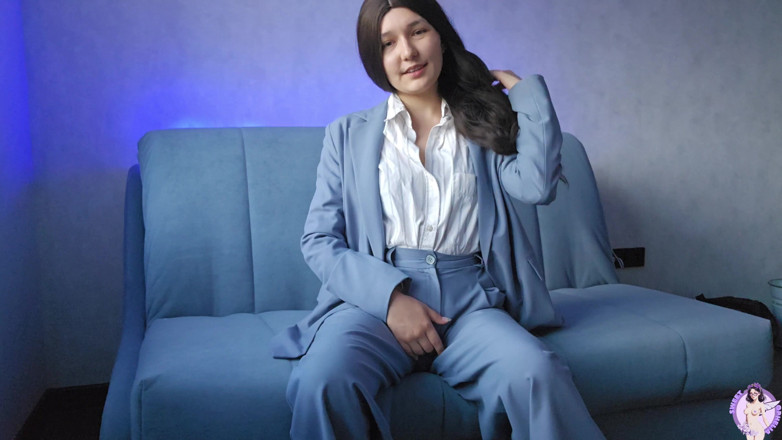 Sweet Ophelia: The Secretary, Coming Home From Work, Shows Her Body and...