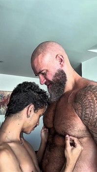 Feet, Big White Cock, Raw Sex and Size Differences with a Sexy Russian Bear