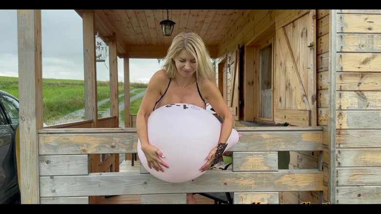Katerina Hartlova: Blowing Balloon to Very High Size Very Very Big... with...