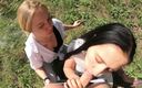 YSP Studio: Double blowjob in the woods from smoking girlfriends